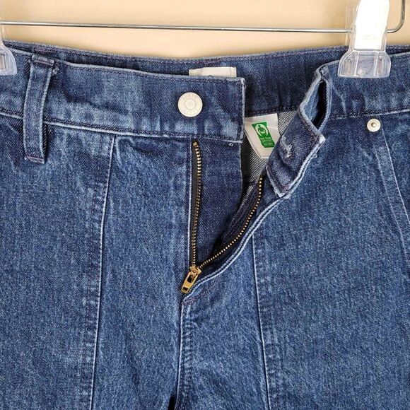 J. Crew High Rise Patch Pocket Straight Leg Jean Retro Cropped Blue Size 26P - Picture 8 of 10